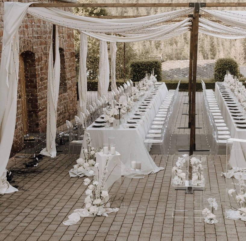 Dinner-Frame Holzkonstruktion 3x3m für deine Hochzeitstafel – Bild 5