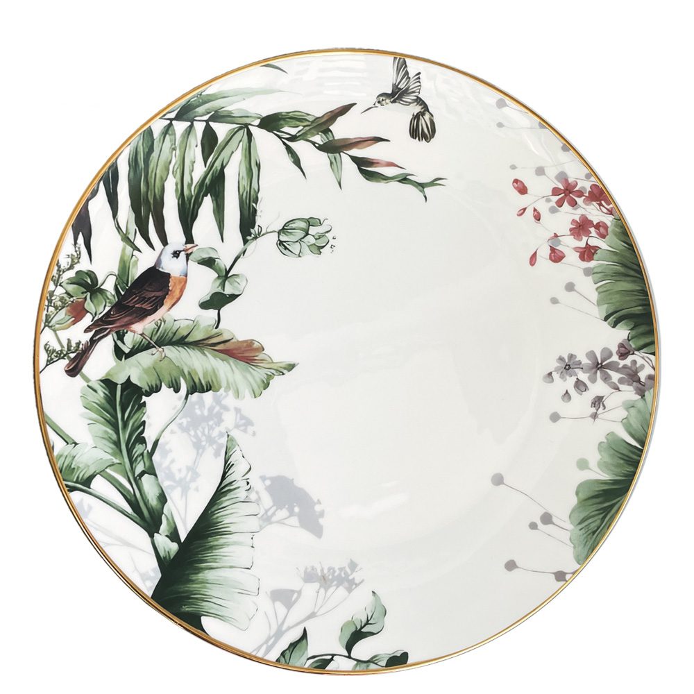 Tropical Bird Porcelain Underplate ⌀ 30.7cm