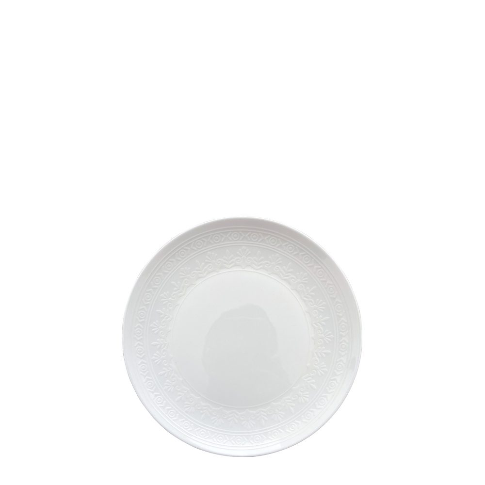 Pure Filigree Relief Porcelain Bread Plate 16.5cm