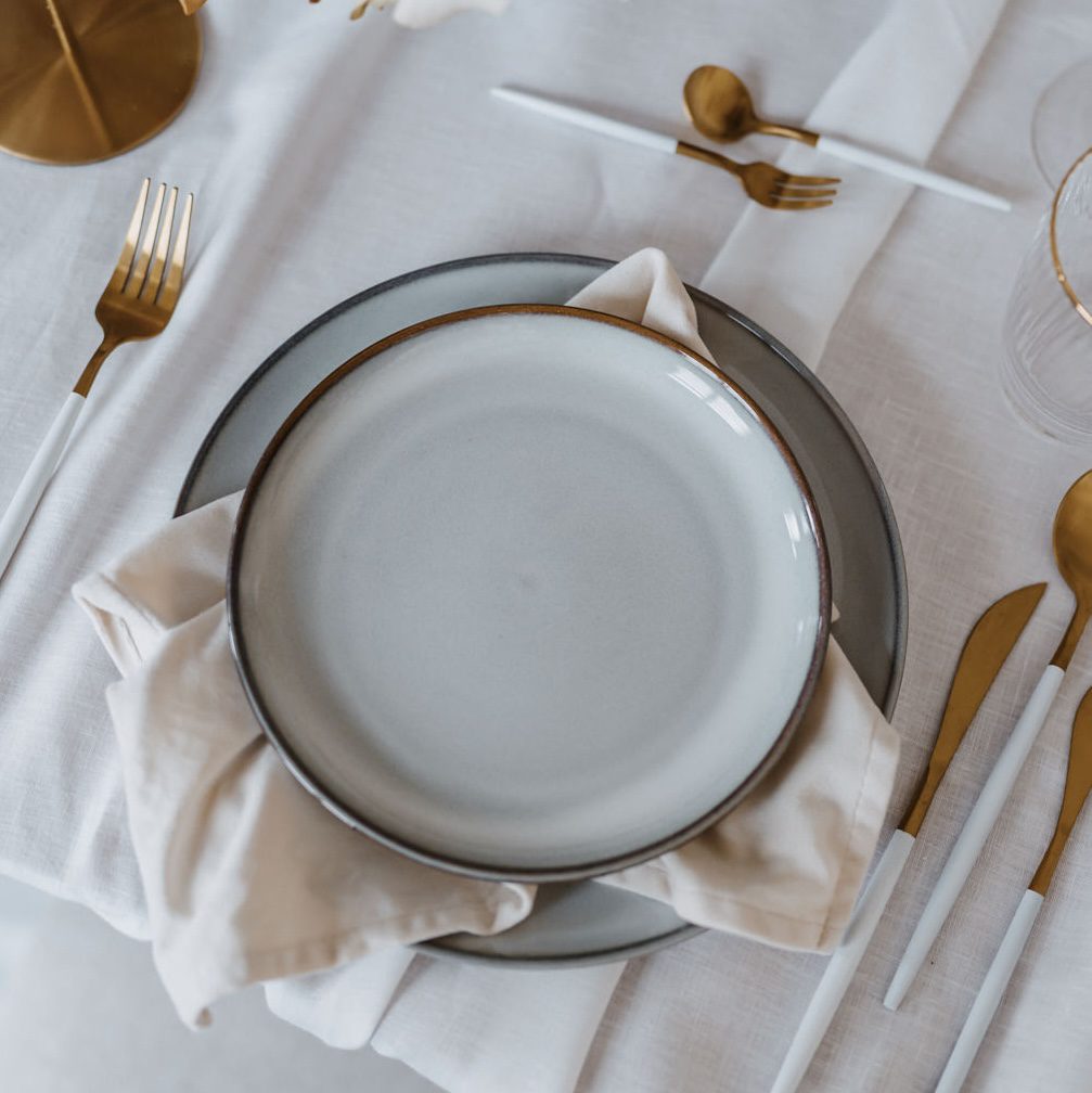 Dinner plate stoneware offwhite / light-grey Ø 20 cm - Image 2