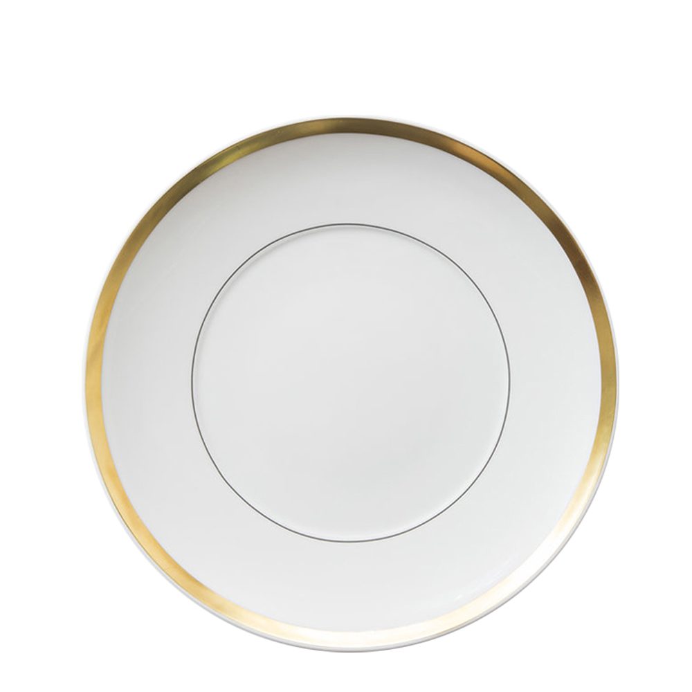 Shine Gold Porcelain with Gold Rim Dinner Plate 26.5cm