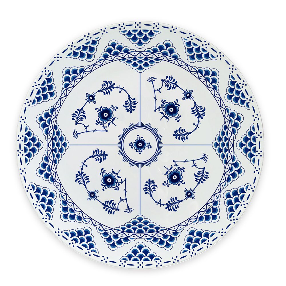 Mussemalet Porcelain Underplate Ø 30.7cm
