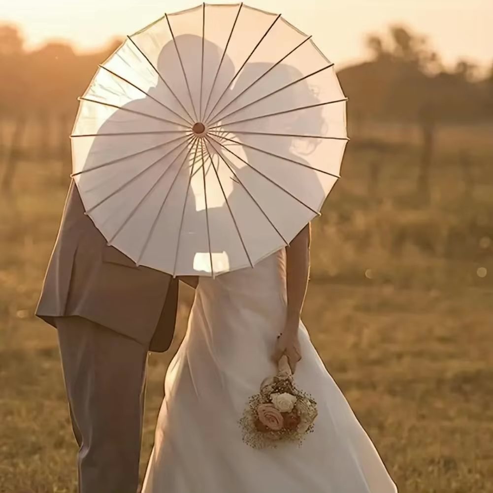 Paper Parasol with Bamboo Handle ⌀ 84cm - Image 2