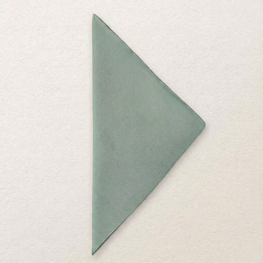 Cloth napkin made of polyester in eucalyptus