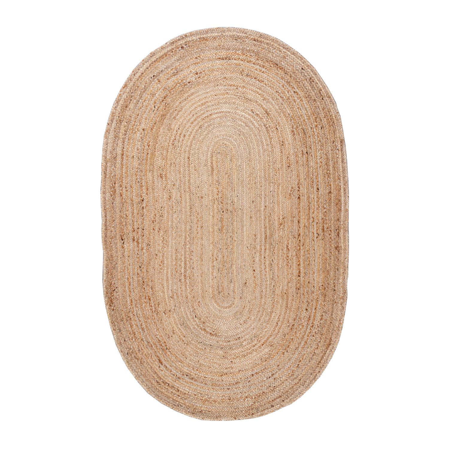 Jute Teppich oval 150 X 100 CM