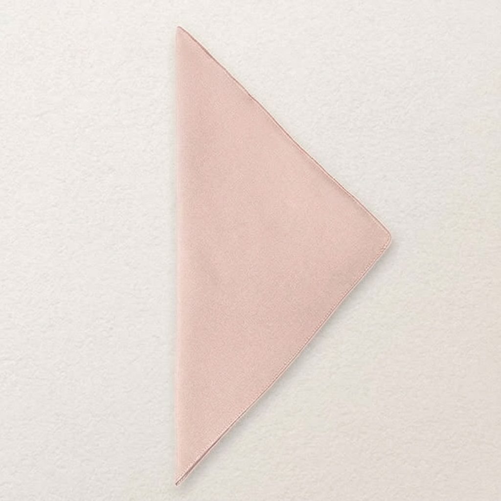 Polyester cloth napkin in blush
